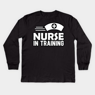 Nurse in Training Kids Long Sleeve T-Shirt